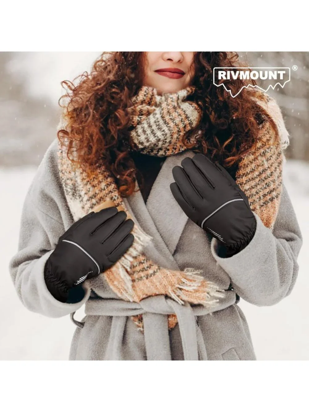 Waterproof Touchscreen Winter Gloves - Warm Thermal Snow Gloves for Cold Weather